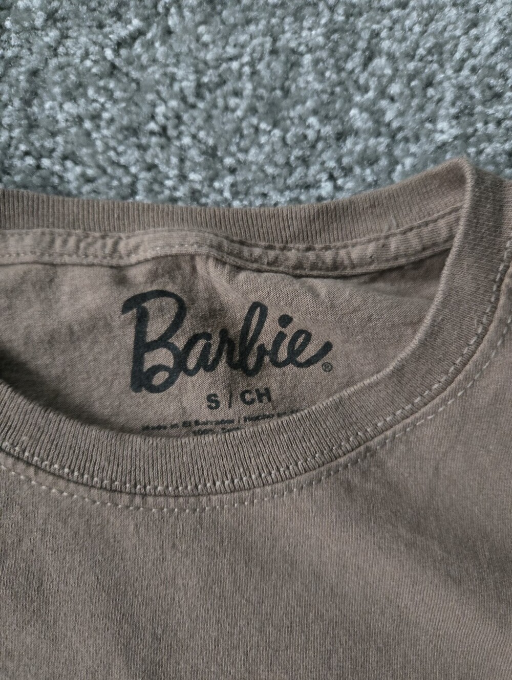 Barbie Brown Tee with Pink Graphic and Blue Jeans - Picture 3 of 7